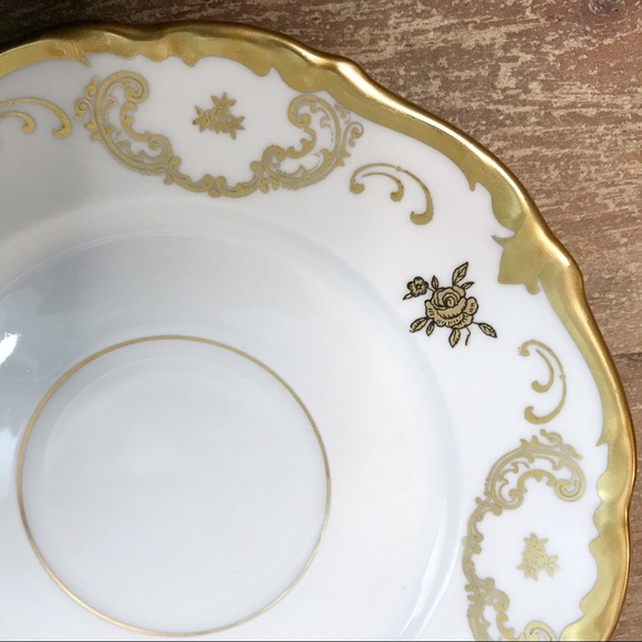 REICHENBACH consommé bouillon teacups white gold - Picture 5 of 13